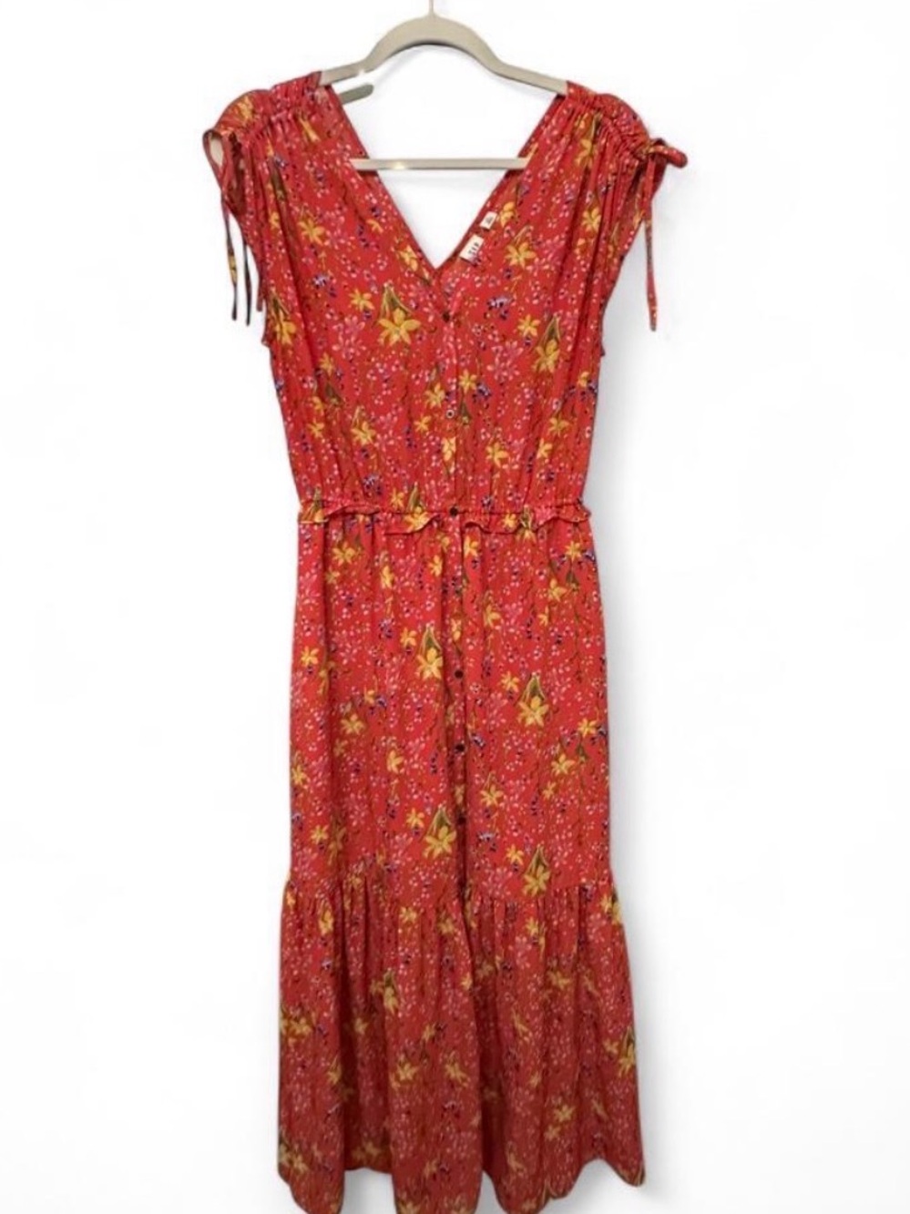 GAP Floral V-Neck Maxi Dress